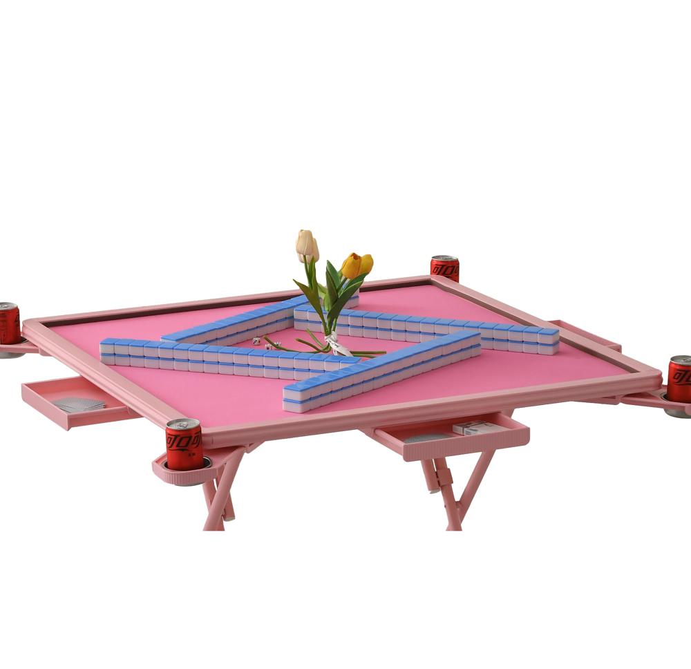 Amazon.com: Pink Domino Table with Folding Legs, 32In*32In Extra